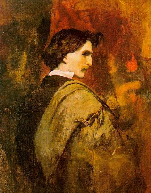Anselm Feuerbach Self Portrait e oil painting image